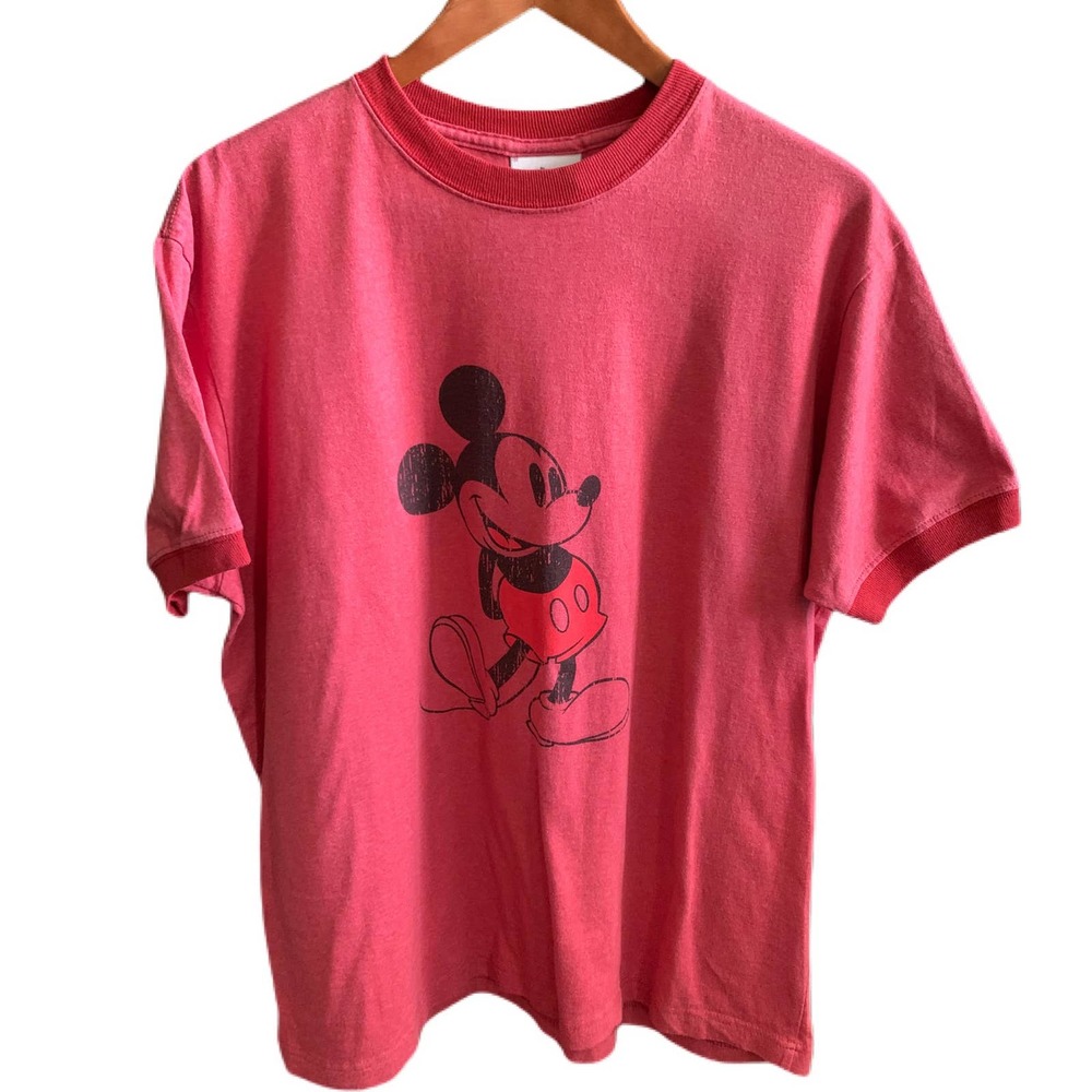 Vintage Disneyland Red Mickey Mouse T-Shirt Mens L
